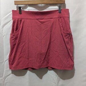 Columbia Anytime Casual Ruched Skort salmon pink women Large L
